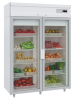 Холодильный шкаф со стеклянными дверьми POLAIR DM-110S без канапе
